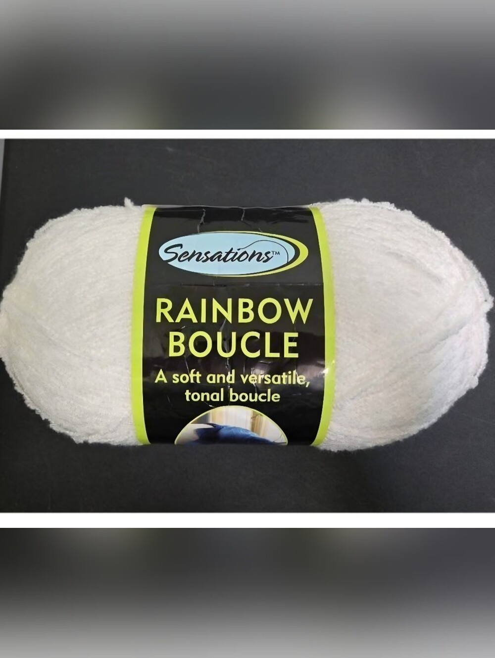 SENSATIONS RAINBOW BOUCLE SPARKLY YARN